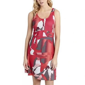 Lole Women's Saffron Tank Dress Tropical Rose Santa Fe Sz Large Pink Athleisure